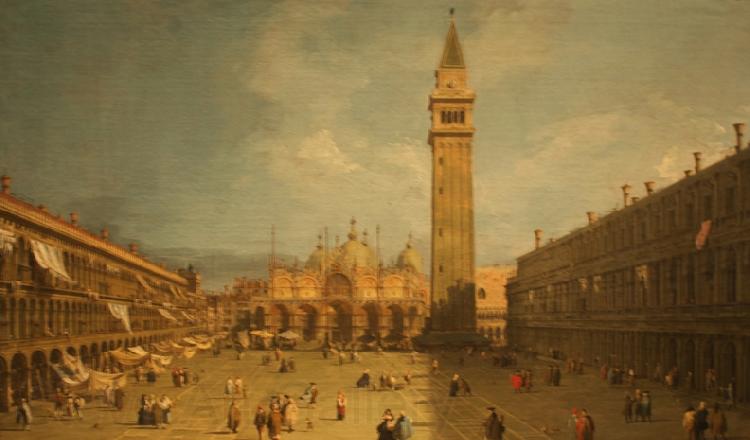 Giovanni Antonio Canal Piazza San Marco Norge oil painting art